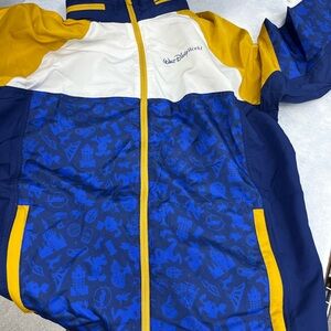 Exclusive Walt Disney World 50th celebration windbreaker Blue and Yellow Jacket